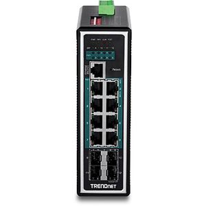 Trendnet TI-PG1284i Managed L2+ Gigabit Ethernet (10/100/1000) Power over Ethernet (PoE) Zwart