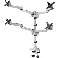 SpeaKa Professional SP-1624824 Swivel 4 fach Monitor-tafelbeugel 4-voudig 25,4 cm (10) - 68,6 cm (27) Zilver-zwart In