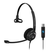 Sennheiser SC 230 USB Monaural Headset met Noise Canceling microfoon zwart