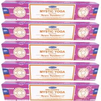 5x Nag Champa wierook Mystic Yoga 15 gram