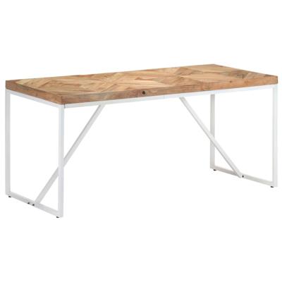 Vidaxl Eettafel 160x70x76 Cm Massief Acaciahout En Mangohout