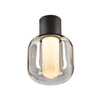 SLV plafondopbouwarmatuur OVALISK CL/verlichting voor wanden, wegen, ingangen, tuinlamp / IP65 3000/4000K 7,5 W 500/540 lm antraciet