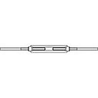 TOOLCRAFT TO-6866031 Spanmoer met 2 laseinden M16 Staal Verzinkt DIN 1480 1 stuk(s)