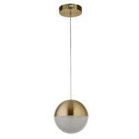 Searchlight 1-lichts hanglamp Marbles goud 5881SB - thumbnail