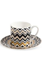 Missoni Home lot de tasses à café Zig Zag - Blanc