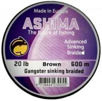 Ashima Gangster 8 Braid Sinking Brown 600 m 25 lbs - thumbnail