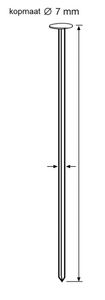 Dutack DutackFasteners Draadnagel 2.9mm 21° gegalv 60mm ds 4ml - 5251018 - 5251018