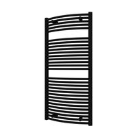 Designradiator BWS Odro Gebogen met Zijaansluiting 119,6x58,5 cm 804 Watt Wit