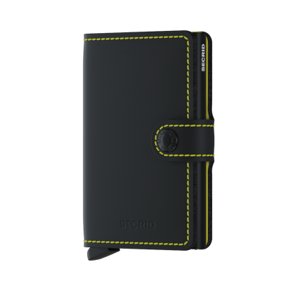 Secrid Mini Wallet Portemonnee Matte Black / Yellow