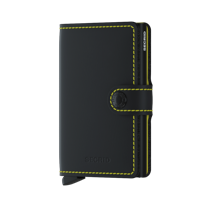 Secrid Mini Wallet Portemonnee Matte Black / Yellow