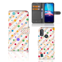 Bookcase Moto E6s Telefoon Hoesje Dots