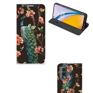 OnePlus Nord 2 5G Hoesje maken Pauw met Bloemen