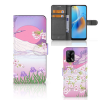 OPPO A74 4G Telefoonhoesje met Pasjes Bird Flying