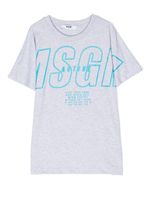 MSGM Kids t-shirt à logo imprimé - Gris - thumbnail