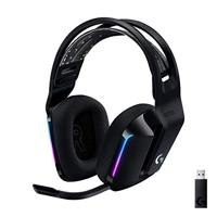 Logitech G733 LIGHTSPEED Wireless Gaming Headset met verende hoofdband, LIGHTSYNC RGB, Blue VO!CE-microfoontechnologie en PRO-G-audiodrivers - Zwart