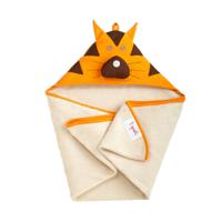 3 Sprouts - Hooded Towl - Orange Tiger