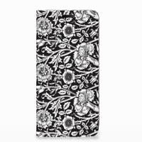 Nokia 7.1 (2018) Smart Cover Black Flowers