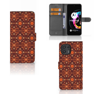 Motorola Edge 20 Lite Telefoon Hoesje Batik Brown