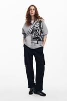 Bedrukte sweatshirt met rits M. Christian Lacroix - BLACK - M - thumbnail