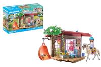 PLAYMOBIL Horses of Waterfall 71638 Waterfall clubhuis, inclusief twee figuren, een paard en een geheim opbergplekje voor benodigdheden, duurzaam speelgoed voor kinderen vanaf 5 jaar