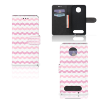 Motorola Moto Z2 Force Telefoon Hoesje Waves Roze