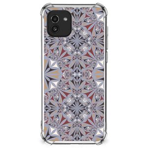 Samsung Galaxy A03 Anti-Shock Hoesje Flower Tiles