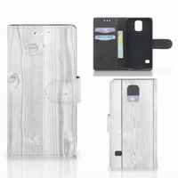Samsung Galaxy S5 | S5 Neo Book Style Case White Wood