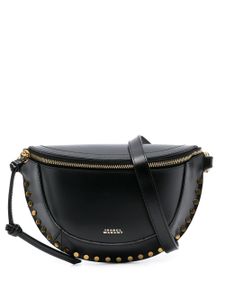 ISABEL MARANT sac banane en cuir à logo imprimé - Noir