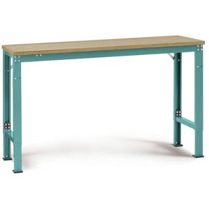 Manuflex AU7065.5021 Werk achtergrond tafel universele speciale met multiplex plaat, bxdxh = 1500 x 1000 x 722-1022 mm Waterblauw