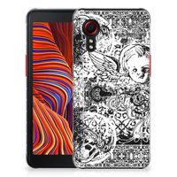 Silicone Back Case Samsung Galaxy Xcover 5 Skulls Angel - thumbnail