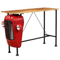 vidaXL Bartafel tractor 60x150x107 cm massief mangohout rood