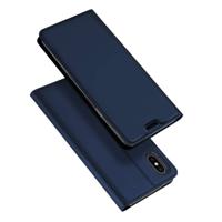 Dux Ducis pro serie slim wallet hoes iPhone XS Max blauw
