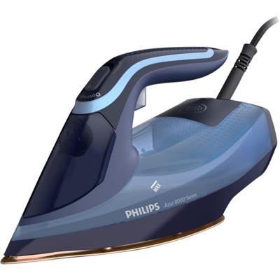 Philips DST8020/20 Azur 8000 Series Stoomstrijkijzer Blauw Philips DST8020/20 Azur 8000 Series Stoomstrijkijzer Blauw