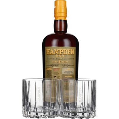 Hampden 8 years Pure Jamaican Rum Giftset 70CL