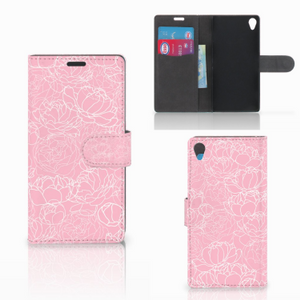 Sony Xperia Z3 Hoesje White Flowers