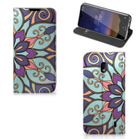 Nokia 2.2 Smart Cover Purple Flower - thumbnail