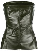 Rick Owens haut-bustier en cuir artificiel - Vert - thumbnail