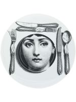 Fornasetti assiette imprimée - Blanc - thumbnail