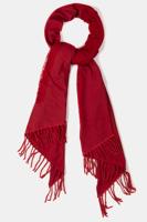 Ulla Popken Sjaal, kantrand, franjes, jersey - Grote Maten