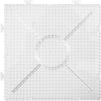 Creotime onderplaat strijkkralen vierkant 15 cm 2 stuks