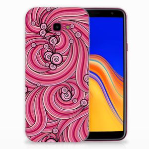 Samsung Galaxy J4 Plus (2018) Hoesje maken Swirl Pink