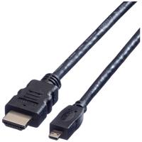 VALUE HDMI High Speed Kabel met Ethernet, HDMI M - MICRO HDMI M, 2 m - thumbnail