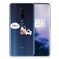 OnePlus 7 Pro Telefoonhoesje met Naam Cow