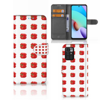 Xiaomi Redmi 10 Book Cover Paprika Red