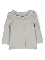 Stella McCartney Kids veste en maille torsadée à détail d'oreilles - Gris