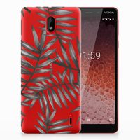 Nokia 1 Plus TPU Case Leaves Grey - thumbnail