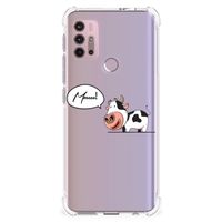 Motorola Moto G30 | G20 | G10 Stevig Bumper Hoesje Cow - thumbnail