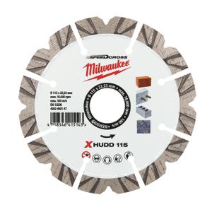 Milwaukee Accessoires Diamantslijpschijf SpeedCross Extreme HUDD 115mm - 1 stuk - 4932492147