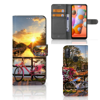 Samsung Galaxy M11 | A11 Flip Cover Amsterdamse Grachten Samsung Galaxy M11 | A11 Flip Cover Amsterdamse Grachten