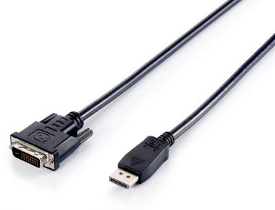 Equip 119336 video kabel adapter 2 m DisplayPort DVI-D Zwart